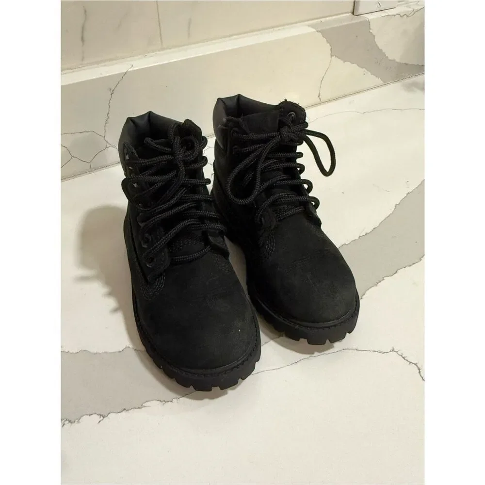 Timberland Waterproof PrimaLoft® Toddler Boots | Black Nubuck | Toddler Size 10